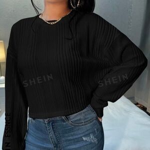 long sleeve top crop top 🖤